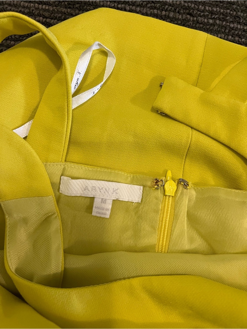 AFRM Neon Yellow Sleeveless Bodycon Mini Dress - Picture 5 of 5